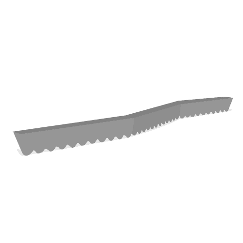 Cale réglette ZZ béton dentelée